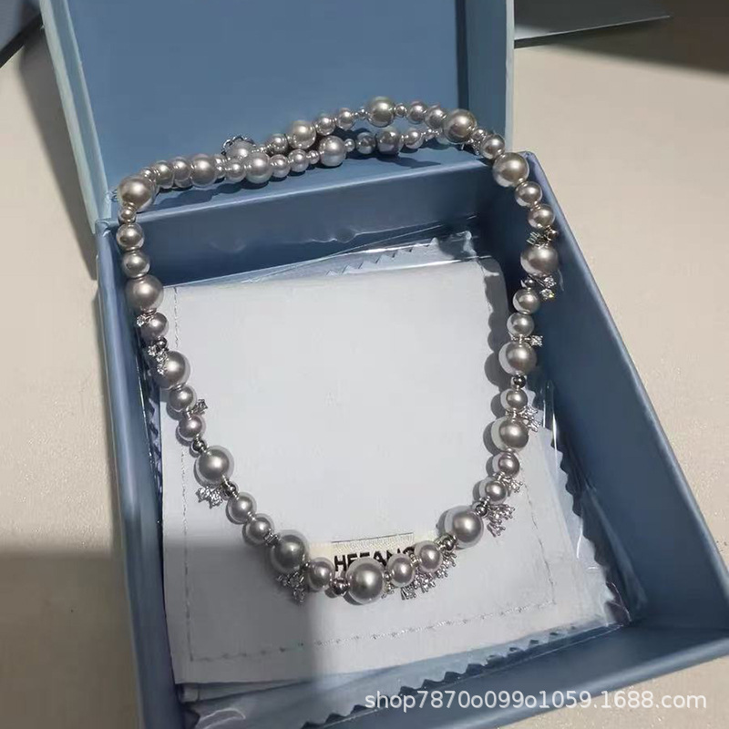 [新品]HEFANG何方珠宝气泡星云项链轻奢饰品锁骨链配饰女生日礼物-阿里巴巴