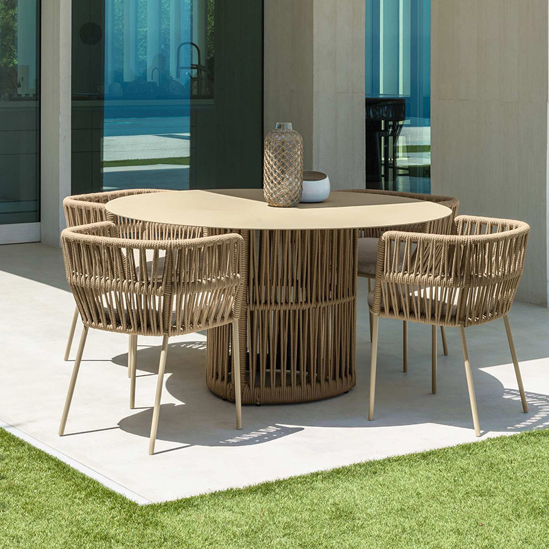 Mesa y silla al aire libre Jardín balcón patio villa al aire libre terraza de alta gama ocio nórdico muebles combinados