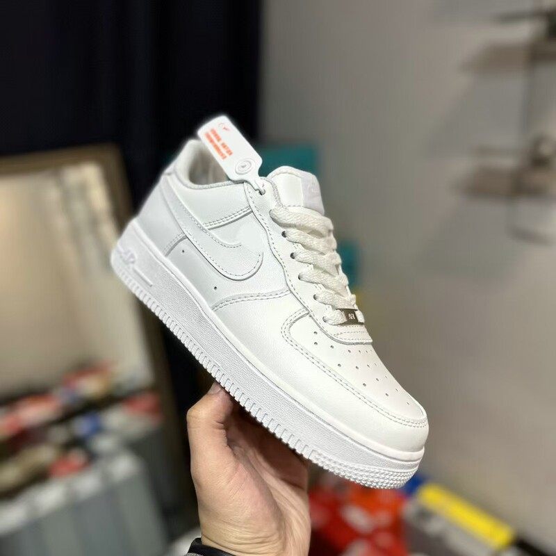 Putian Shoes Pure Original First-Layer Af1 Air Force One Men's Shoes Pure White Low-Top Sneakers Campus Casual Women's Shoes Sports Shoes