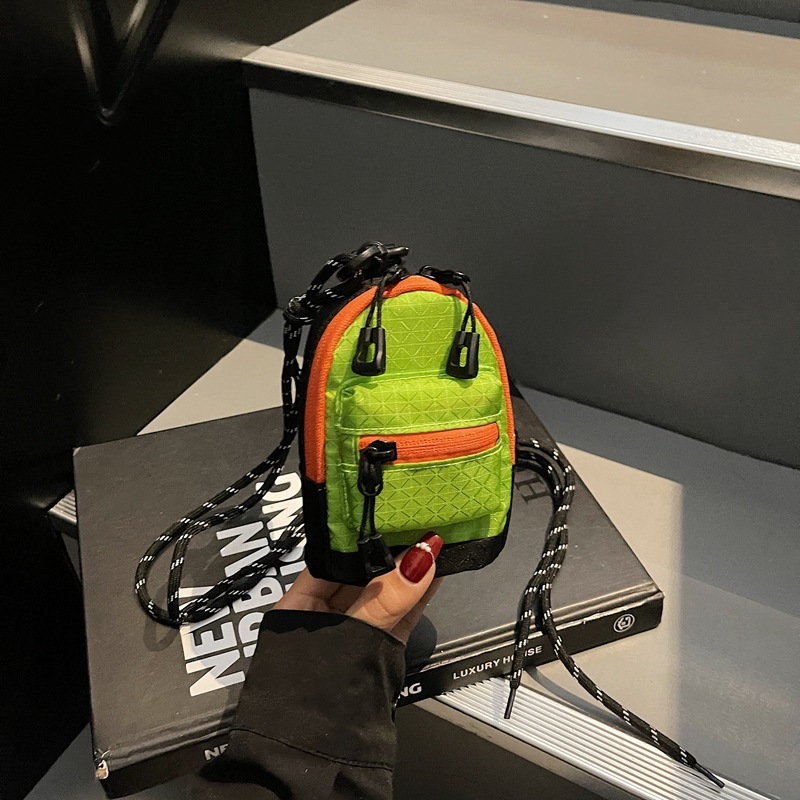 ミニホルターネックコインカードバッグヘッドフォンバッグインパーソナライズされた小さなショルダーバッグキーメッセンジャーバッグ男性と女性のトレンディな外出バッグ|undefined