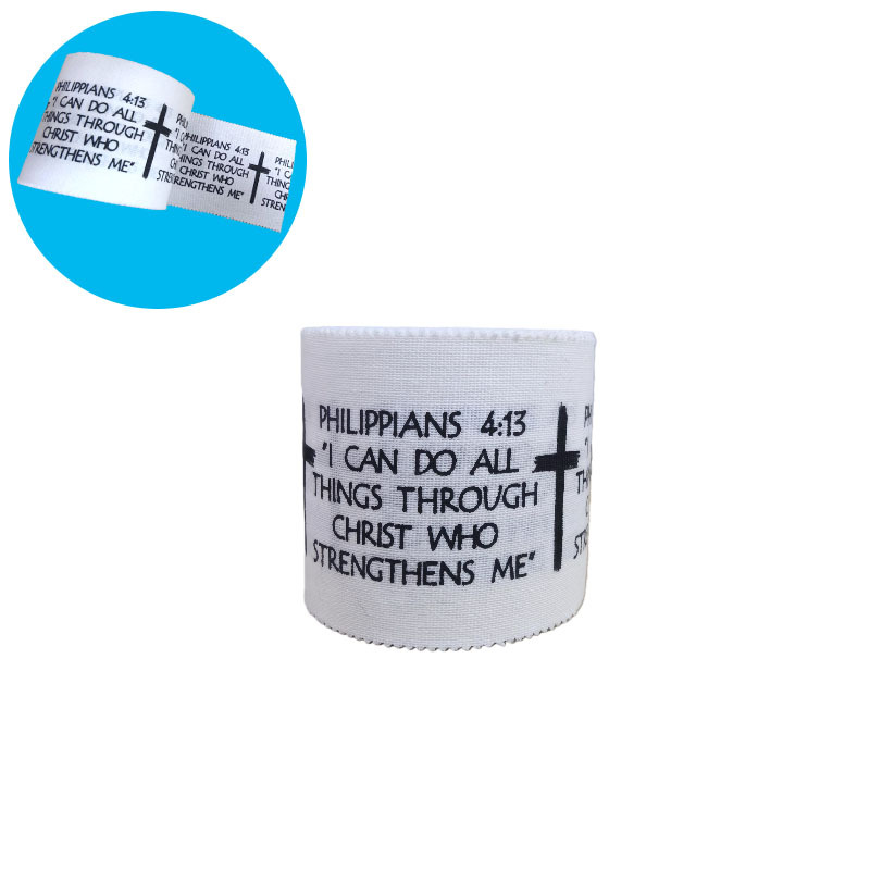 흰색으로 인쇄된 십자가(4:13)