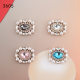 Rhinestone alloy flower plate decorative plate buckle handmade bow hair accessories headdress material DIY jewelry brooch accessories
