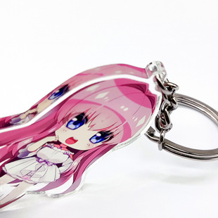 Star Two-Dimensional Peripheral Materials, Anime Self-Printed Cartoon Character Pendants, Transparent Acrylic Keychain Stand