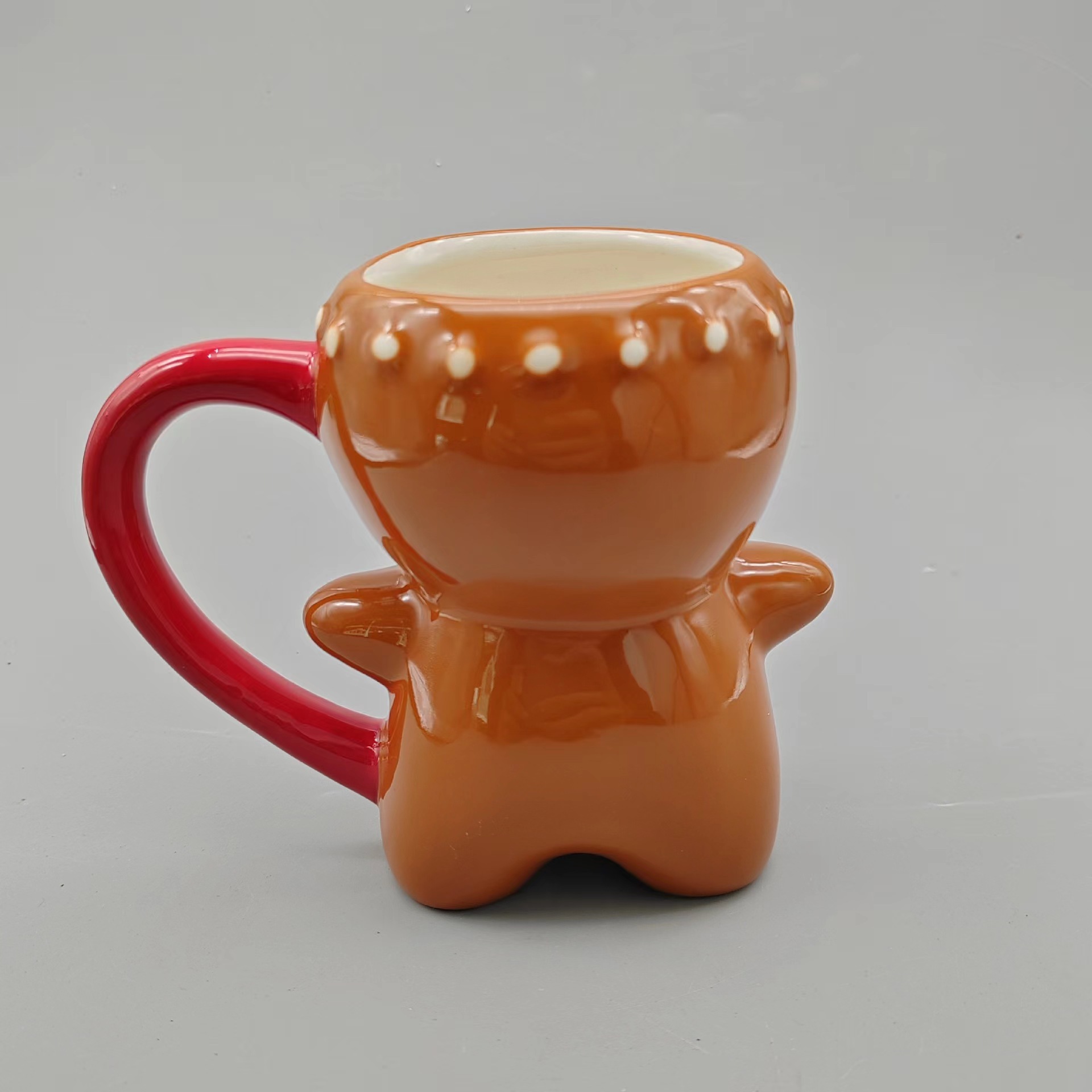 Cross-Border Gingerbread Man Christmas Mug Cookie Ceramic Water Cup_voghion.com