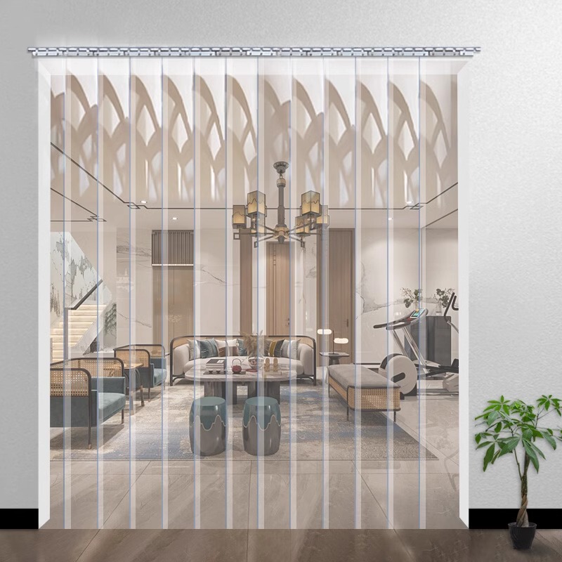 Air Conditioning Transparent Plastic PVC Soft Door Curtain Winter Warm Windproof Household Windshield Living Room Kitchen Partition Leather Curtain