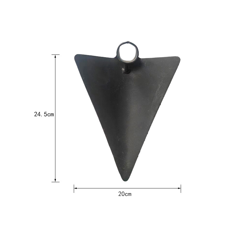 厂家直销锰钢高温淬火锄头家用农用锄头尖头锄三角锄