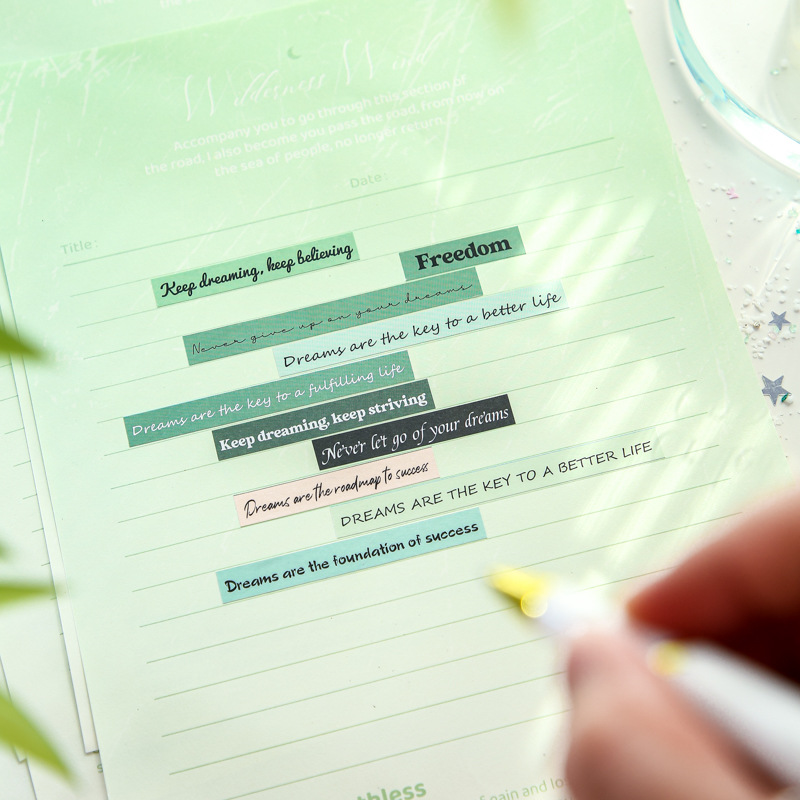 Carta de papel de primera vida juego de sobres de papel Lonely Island Series Ilustración de tema de paisaje Mensaje de estudiante sobre de papel de carta