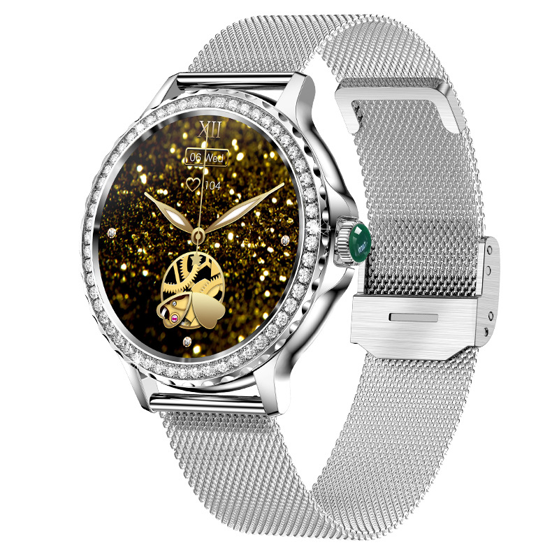 New Women's Fashion Watch NX19 Bluetooth Call Smart Sports Bracelet IP68 Waterproof Wristwatch With Diamonds_voghion.com