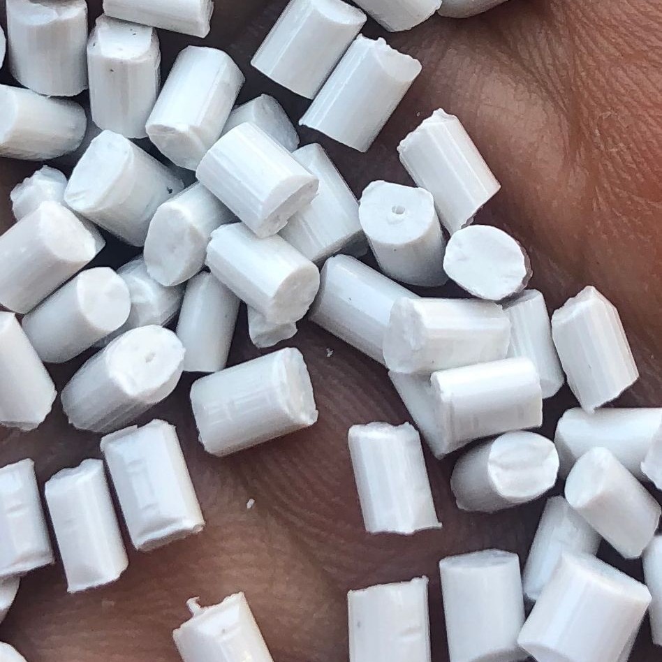 太白ABS塑料粒子光光泽韧性佳特级颗粒白色