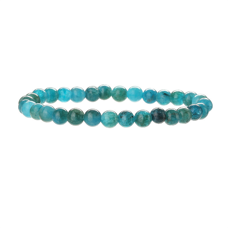 Venta directa de fábrica pulsera de cuentas de cristal rosa de piedra natural pulsera de turquesa azul pulsera terminada pulsera multicolor spot al por mayor