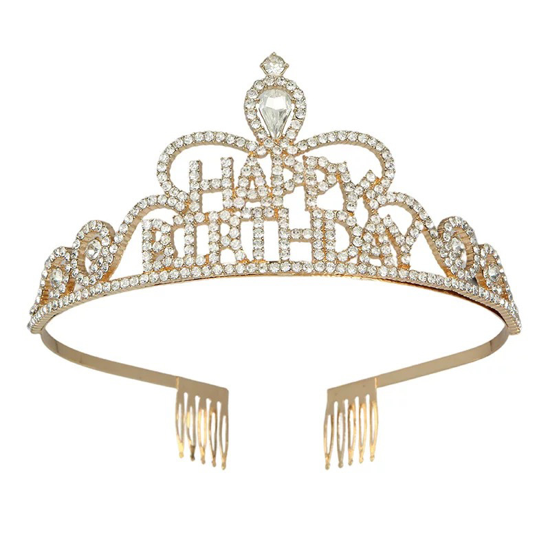 Fábrica directa transfronteriza corona de cabeza de cumpleaños torta de decoración ramo de flores decoración de novia corona de cabeza reina vestido de cumpleaños