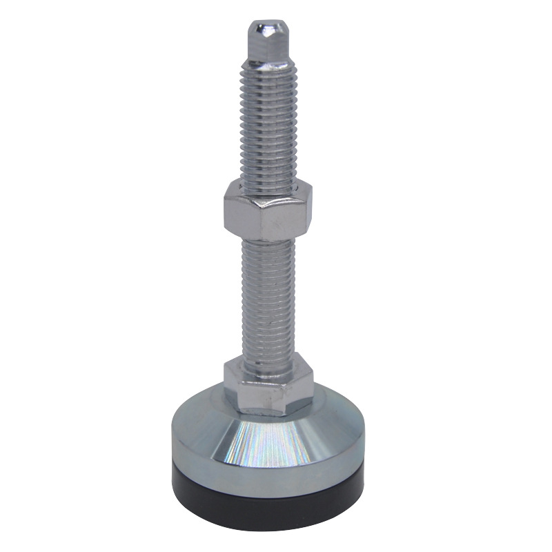 Pata Niveladora Ajustable DX M16 M20 M24 de Acero al Carbono y Caucho