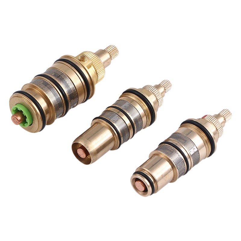 Заводские поставки всего медного сердечника термостатического клапана бытовой термостатический кран Солнечный термостатический клапан сердечник клапана регулирования горячей и холодной температуры