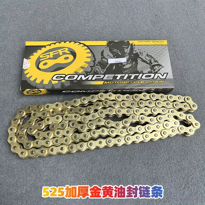 420 428 530 525 520HO Золотая цепь сальника утолщенная универсальная цепь локомотива внедорожного мотоцикла