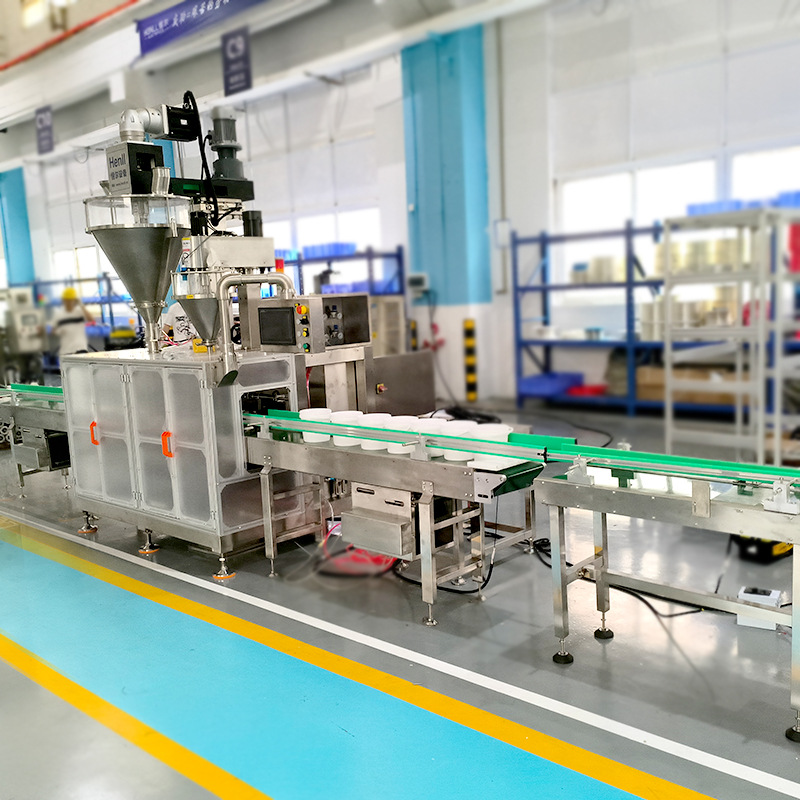 恒尔品牌5KG双头螺旋粉末灌装机 自动脱气精准计量包装秤