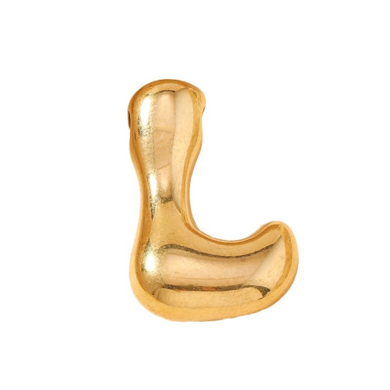 Colgante de estilo europeo y americano de acero inoxidable mini burbuja colgante de letras inglesas accesorios DIY joyas