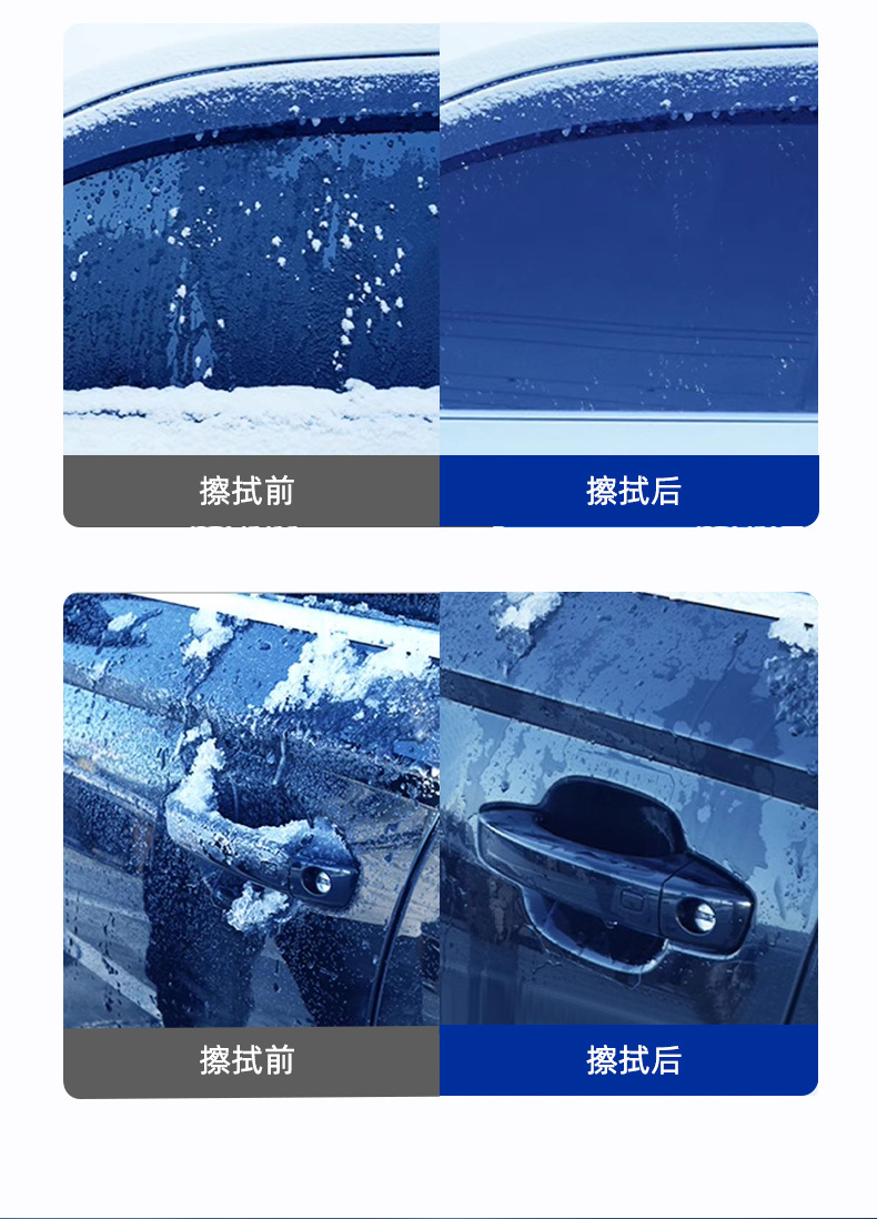 Snow Melting and De-Icing Agent for Car Glass, Anti-Freeze, Defrost and Snow Removal Tool for Car Windows and Front Windshield, Anti-Icing and Snow Removal Tool