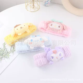可爱毛绒少女心发饰网红日系卡通头绳洗脸面膜发箍批发