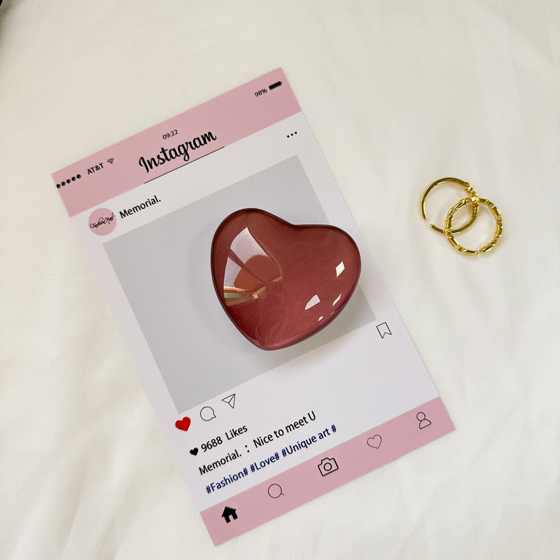 _0022_白支架-水晶玻璃爱心-褐色