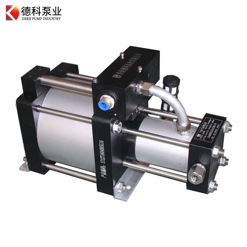 德科空气驱动增压泵气动氧气输出调节设备压力控制简单输出流量大