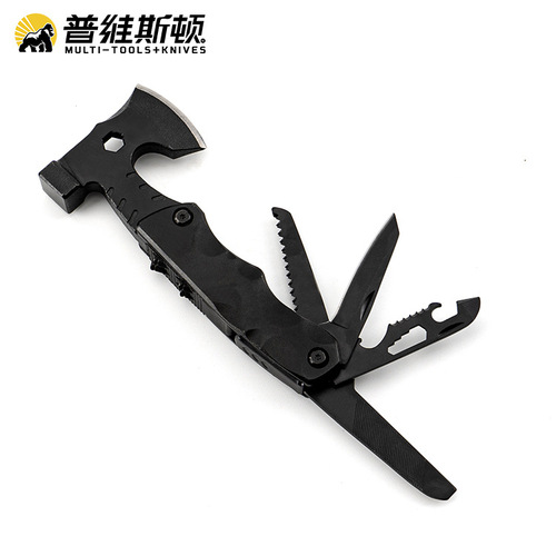 Cross-border outdoor multi-function ax Vehicle-mounted fire ax Outdoor camping mountaineering ax hammer Portable combination tool