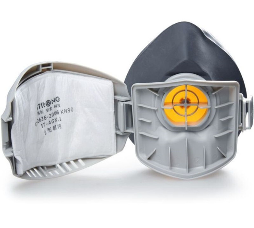 思创ST-AX防尘口罩工业粉尘打磨装修煤矿透气防尘面罩易呼吸KN95