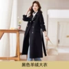 Black cashmere coat