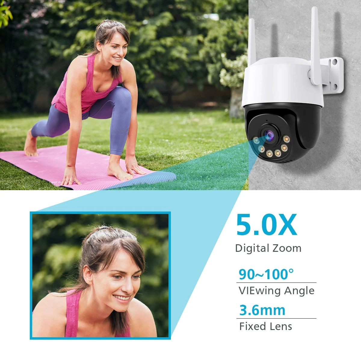 Одно маленькое шаровое Q19B черно-белое 4K 8MP сетевой камеры 5MP высокоскоростной шаровый автоматический отслеживающий стабилизатор камера