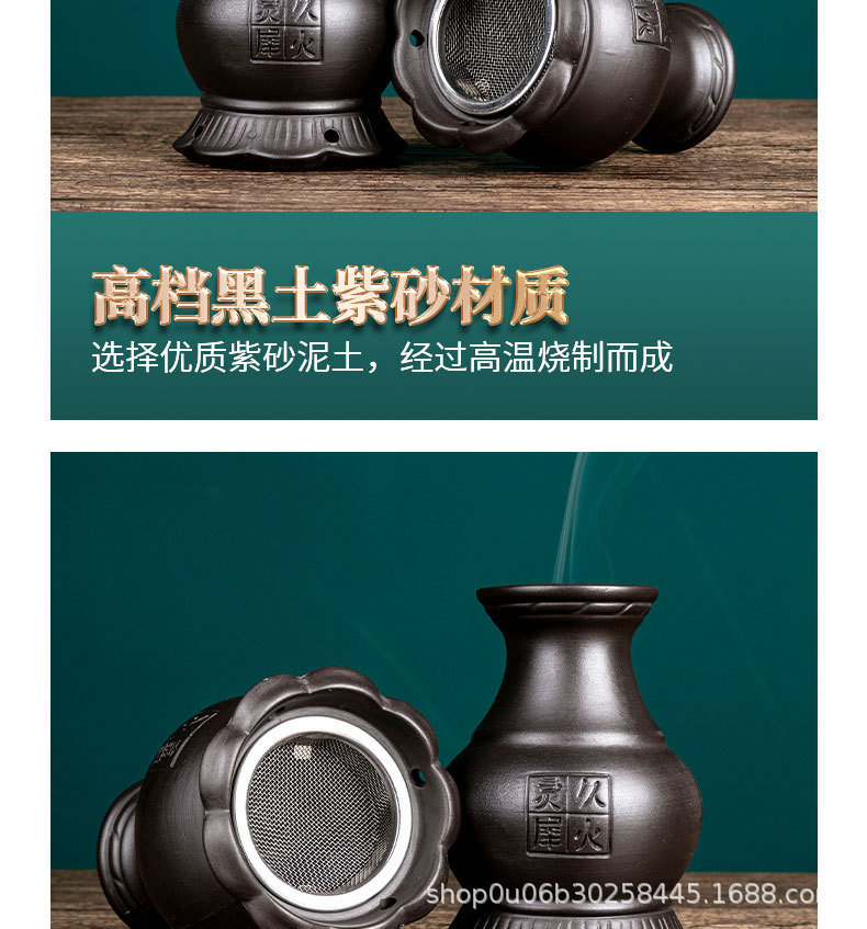 Bian Stone Double-Needle Moxibustion Jar with 54 Aged Moxa Cones for Home and Spa Warming Care 11x18cm 330g in use