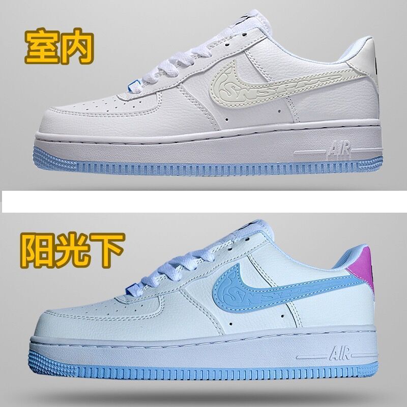 AF1 Air Force. No.1 Thermal Induction Colorful Stitching Chameleon Men's and Women's Low-top Sports Casual Sneakers AF1 Air Force. No.1 Thermal Induction Colorful Stitching Chameleon Men's and Women's Low-top Sports Casual Sneakers