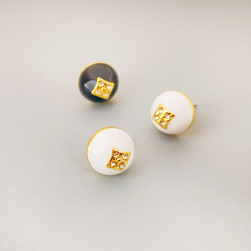 Small design copper stone inlay with zircon
