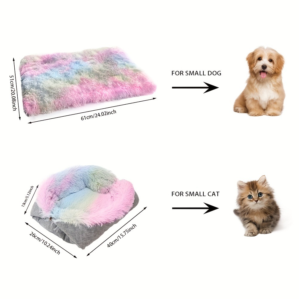 Amazon transfronteriza de doble uso nido gato cama gato nido perro felpa cálido cojín cuatro estaciones cama para mascotas gato perrera