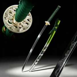 手工锻打长款打刀龙泉日本刀居合武术长刀katana跨境批发未开刃