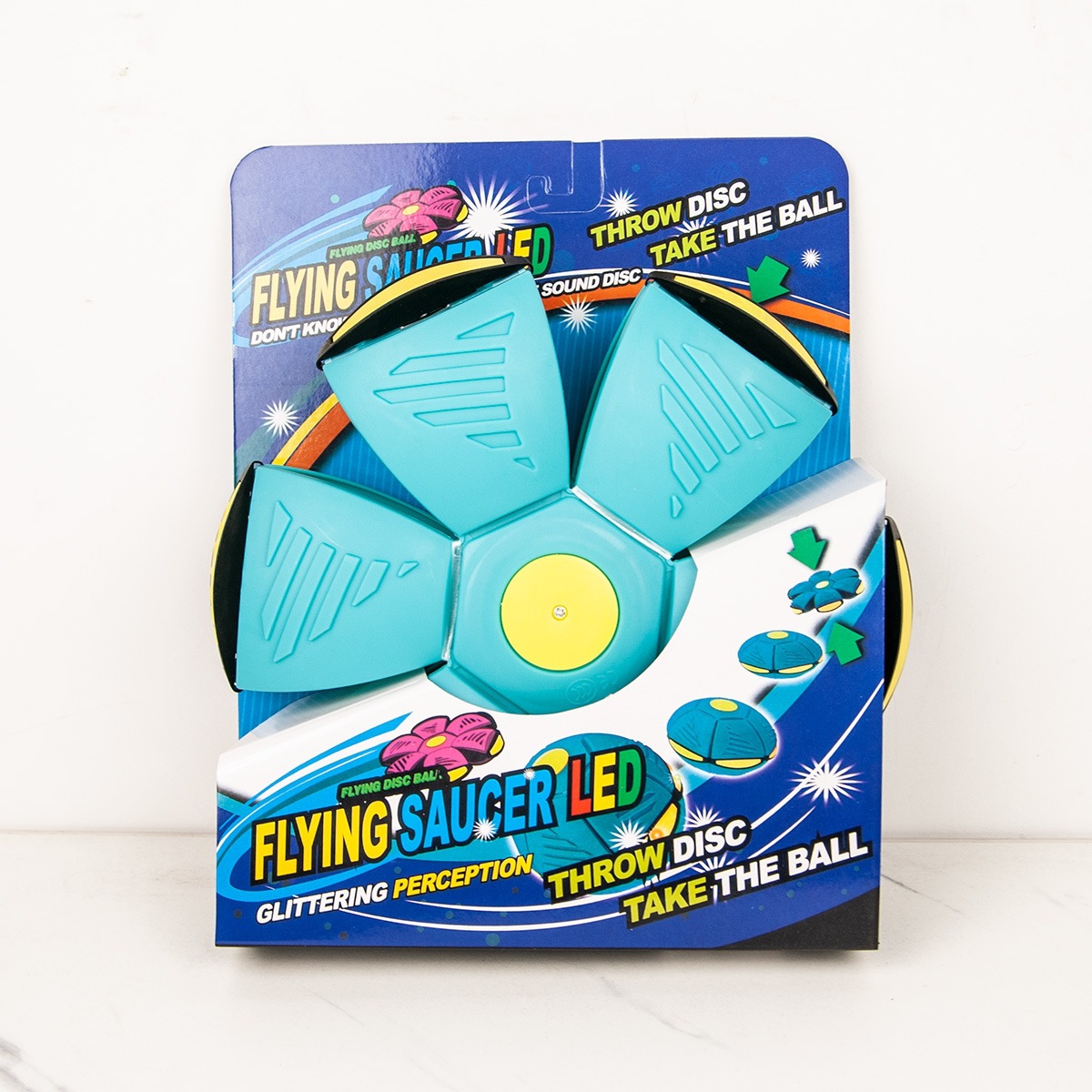 Pelota de Disco Volador Elástica para Niños TPR Luminosa para Aire Libre