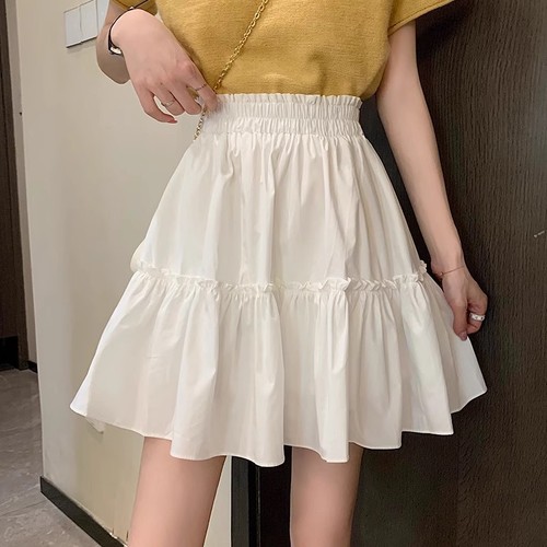 2024 New High Waist Slimming Design Short A-Line Cake Skirt for Women's Summer 