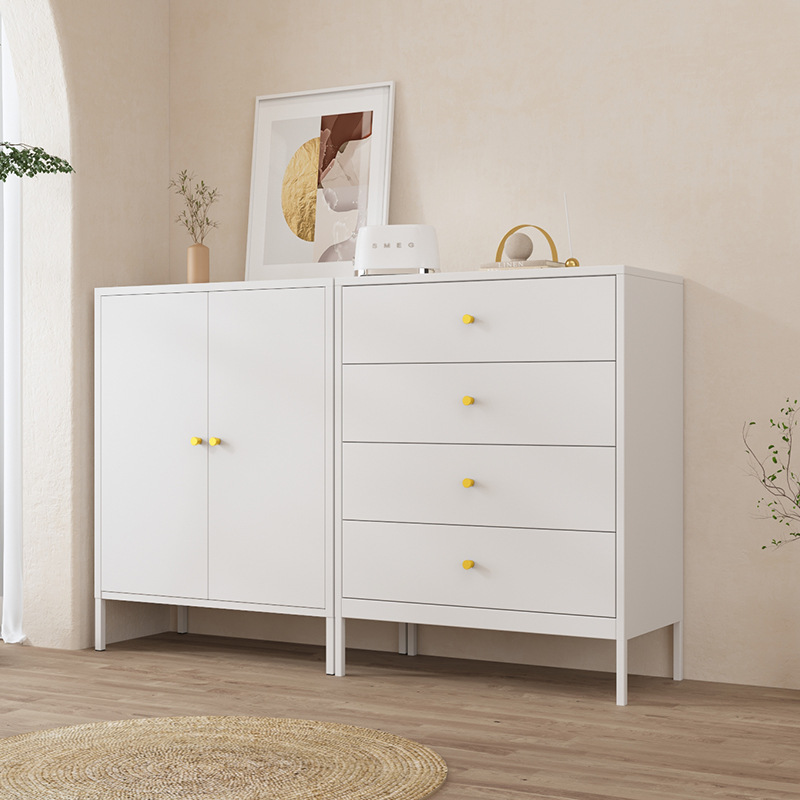 Wrought Iron Sideboard Storage Cabinet Kitchen Cabinet Home Living Room Balcony Sundry Storage Cabinet Ultra-Thin Custom-Made