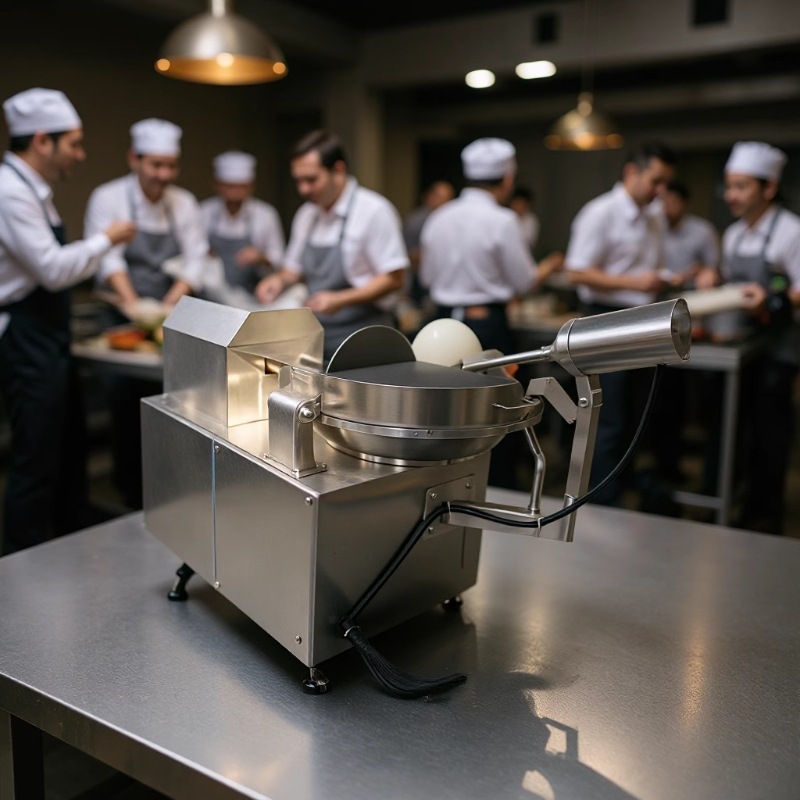 汇康丸子料斩切机 千页豆腐高速斩拌机 双速宠物肠斩碎机自动出料