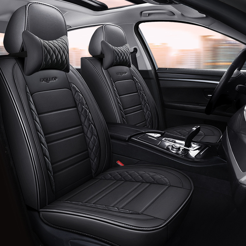 Foreign trade car seat cushion factory direct all-inclusive full leather small diamond four seasons general car seat cushion