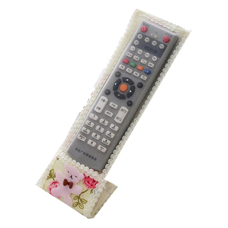 Оптовая продажа AliExpress ebay розовый медведь пасторальная ткань чехол для пульта дистанционного управления защитный чехол пылезащитный чехол