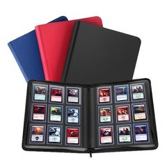 9パズルカードブックインナーページジッパーバインダー360トレーディングカードブックハイエンドPUカバーカードブックカード収納ブック