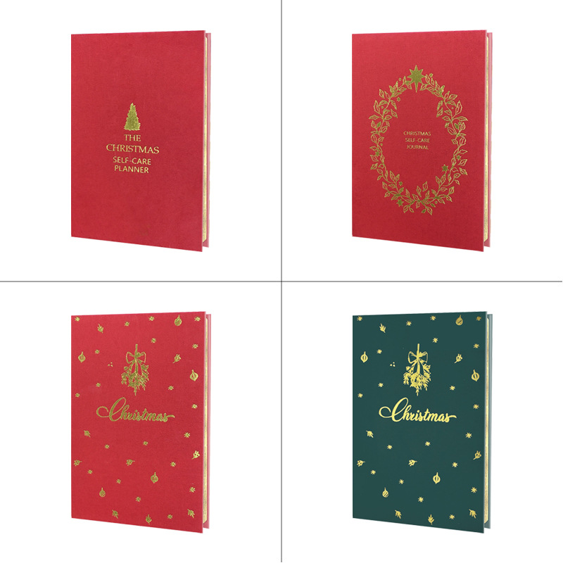 2025新款圣诞系列自我关爱笔记本英语自填日期内页计划本Planner