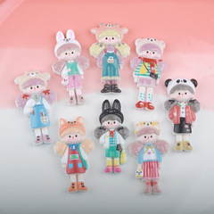 樹脂配件大號爆米花女孩飾品配件DIY奶油膠手機殼貼片鑰匙扣材料