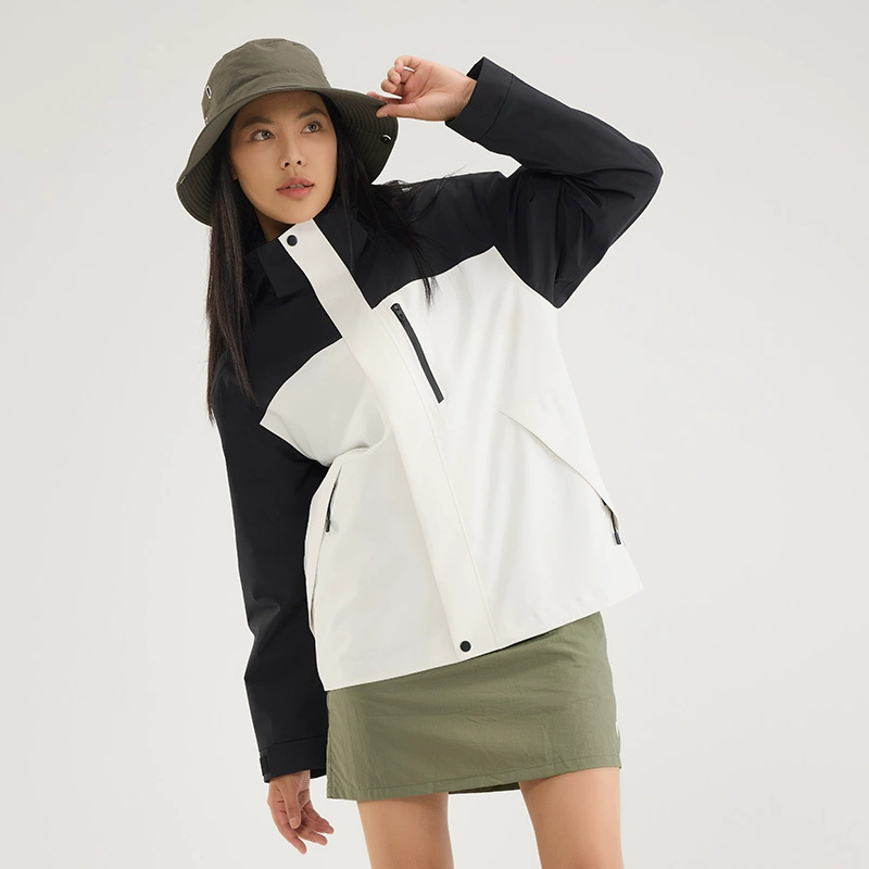 Water repellent travel keep warm jacket for men and women outside climbing for leisure, three in one