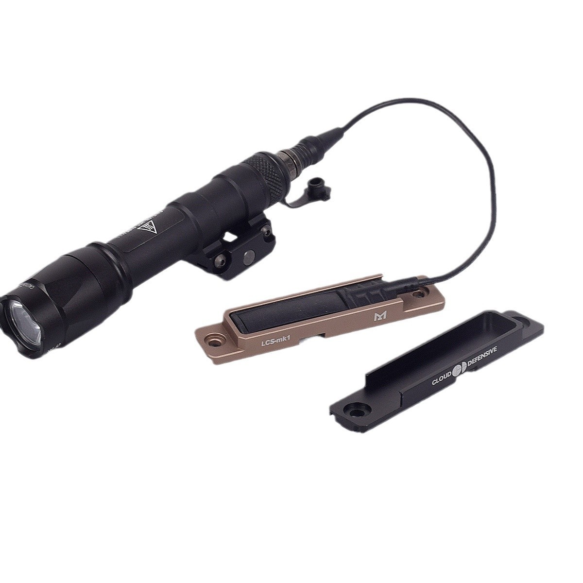 Linterna táctica M600 M300 DBAL interruptor de cola de ratón soporte de tarjeta de ranura negro arena en stock