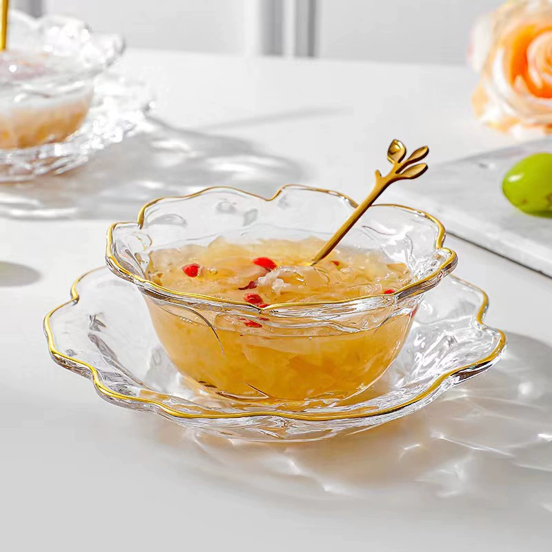 Стеклянная миска, столовая посуда, с розами, подарок на день рождения
