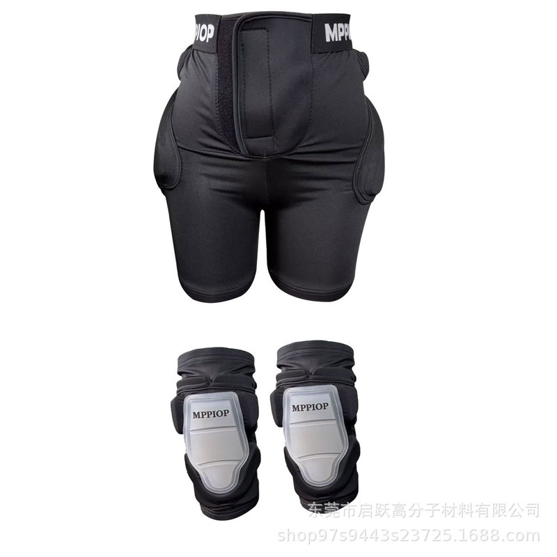 シリコンスキーヒップ保護パンツ、膝保護スーツ、スキーフォール防止ヒップ保護パンツ、シングルおよびダブルボードの男性と女性のスキープロテクターと装備|undefined