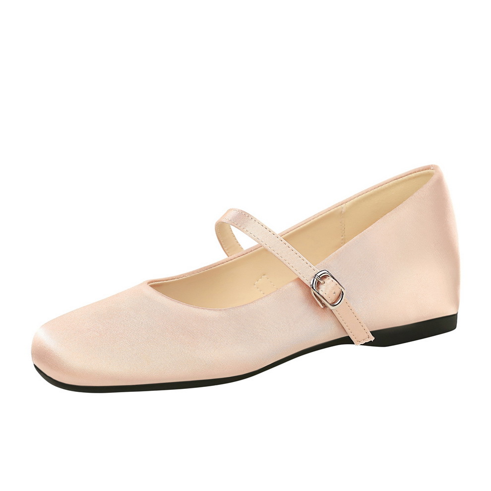 836 Mary Jane shoes with a single strap, shallow mouth, versatile, high height, ballet retro artistic style, commuting women's shoes, single shoe