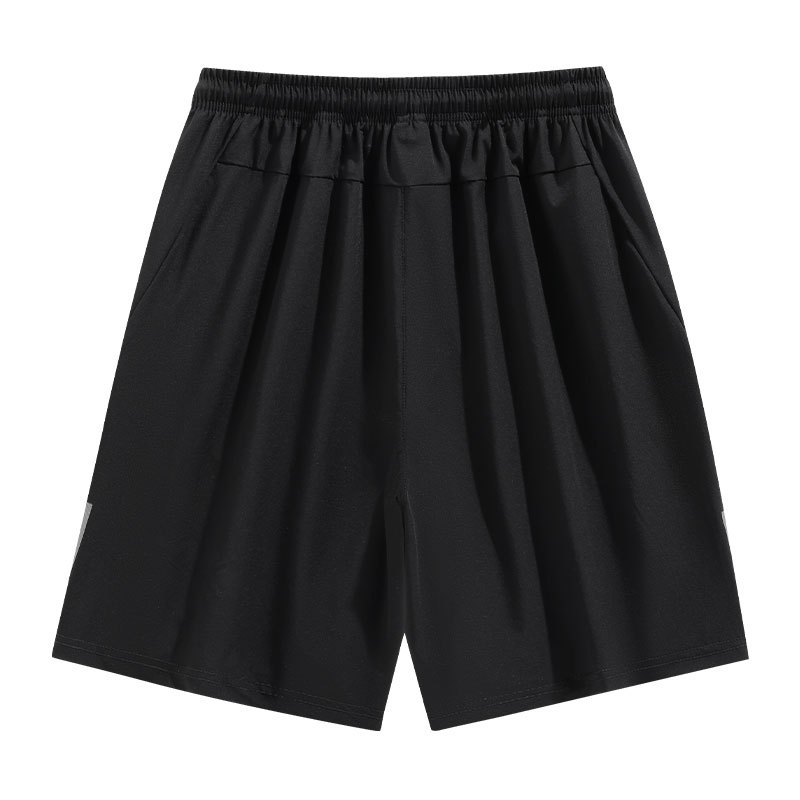 Pantalones cortos de seda de hielo de secado rápido Pantalones de cinco puntos de verano Deportes y ocio para hombres Pantalones cortos de aire acondicionado transpirables Pantalones para correr de fitness al aire libre