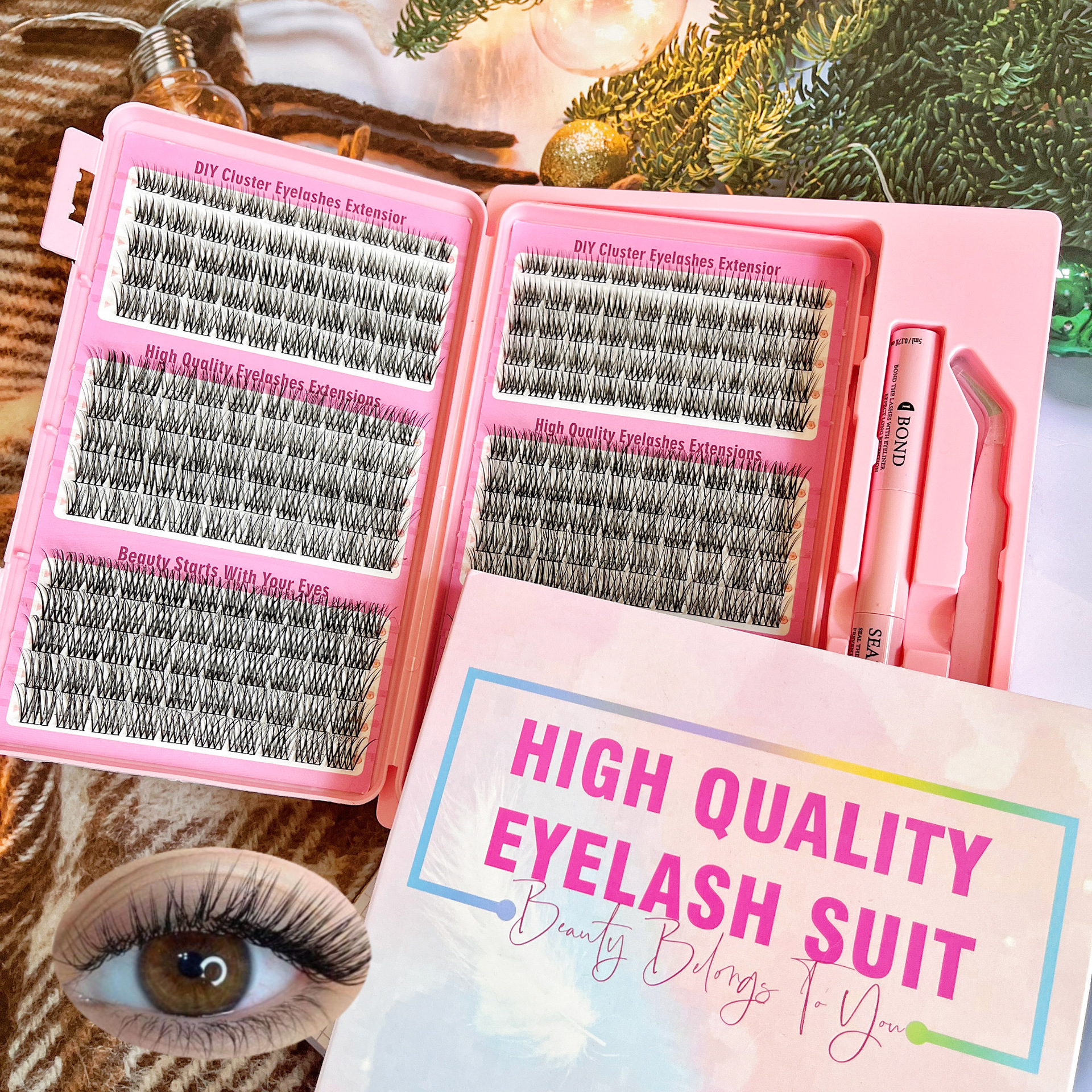 Comercio exterior venta caliente DIY ampliación natural de ojos novatos fácil de operar citas diarias Amazon transfronterizas pestañas falsas image 3