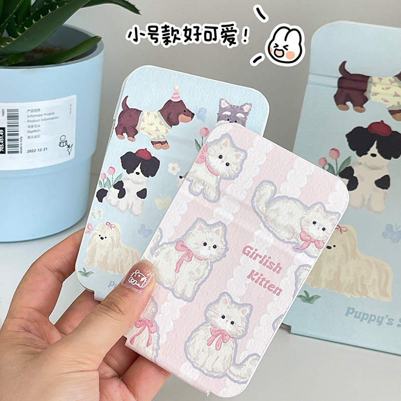 Spot nuevo espejo de maquillaje de escritorio portátil y simple espejo de tocador plegable portátil para mujer espejo de dormitorio para estudiantes en casa